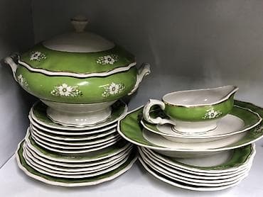 кухоный набор: Фарфоровые чайно-кофейные сервизы, классический европейский советский — 6