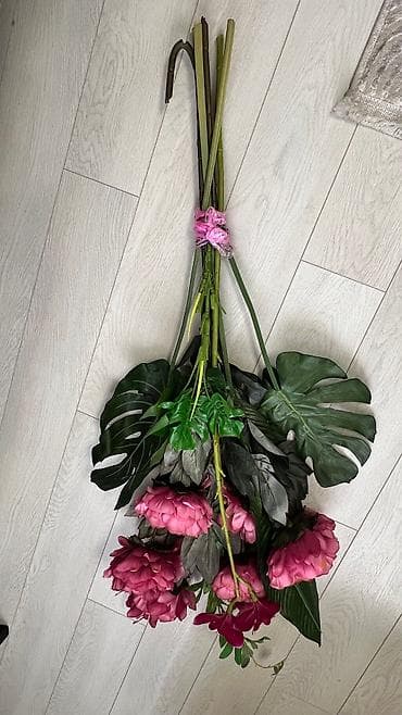 ваза б у: Продам искусственный букет за символическую цену. Для стоячей высокой — 3