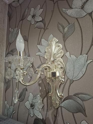 Үй жана бакча: Классический комплект освещения: потолочная люстра + настенный бра - — 3