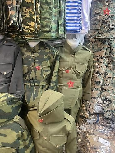 школьный гарнитур: Детские костюмы в стиле военной формы Описание: - Комплект для — 7