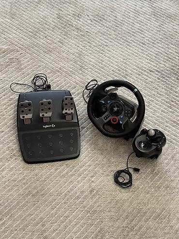 гоночный: Руль Logitech G29 Состояние 9/10 Все отлично работает Коробки к — 1