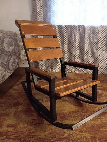 детский кресло качалка: Кресла-качалка, Б/у, Самовывоз, цвет - Коричневый — 3