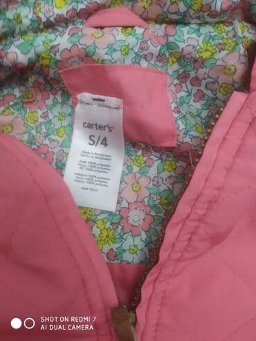 Куртка тоненькая фирменная carter's на 3-4года в отличном состоянии at lalafo.kg Куртка тоненькая фирменная carter's на 3-4года в отличном состоянии