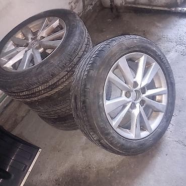 Колеса в сборе 205 / 55 / R 16, Лето, Б/у, Комплект, Легковые, Литые, отверстий - 5