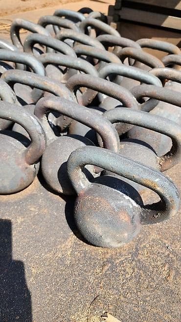 Чугунные гири для силовых тренировок - Материал: литой чугун