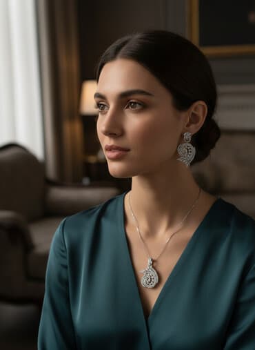 Ювелирный комплект: серьги + кольцо - Материал: золото 750 пробы