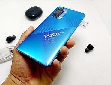 Poco F3, Б/у, 128 ГБ, цвет - Синий, 1 SIM, 2 SIM