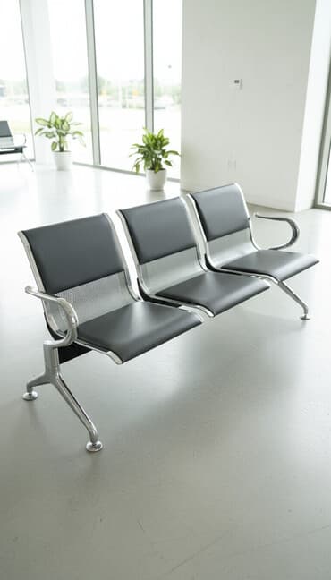 театральные кресла купить: Офис креслолор, Дөңгөлөксүз, түсү - Боз — 1