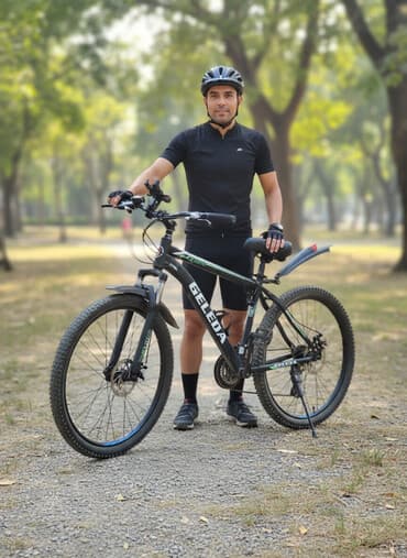 гигант бортовой 811: Горный велосипед, Geleda, Рама M (156 - 178 см), Сталь, Новый — 1