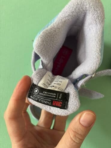 скандия обувь детская зимняя: Детские зимние сапожки/ботинки, голубые с розовым - Мембрана: WATER — 4