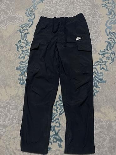 Мужские брюки, M, Nike, Б/у, цвет - Черный, Самовывоз, Платная доставка