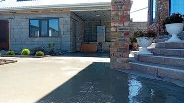 земельный дом: Бетонирование двора и отмосток под ключ - Устройство монолитных — 5