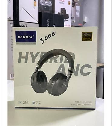 head: Беспроводные накладные наушники RECRSI RE‑HG777 с гибридным — 1