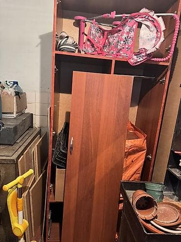 стойка для платков: Шкаф-купе/гардероб модульного типа из ЛДСП (цвет – тёмное — 3