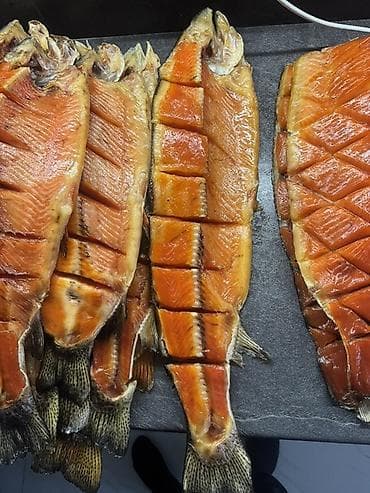 балык фарел: Кета/нерка (дико выловленная), разделка и полуфабрикаты. Форель - — 8