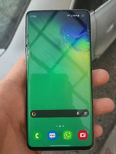 скание: Samsung Galaxy S10, Б/у, 128 ГБ, цвет - Белый — 1