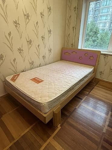 Детская гарнитура, Б/у, Для девочки, Дерево, цвет - Розовый, Самовывоз — 1