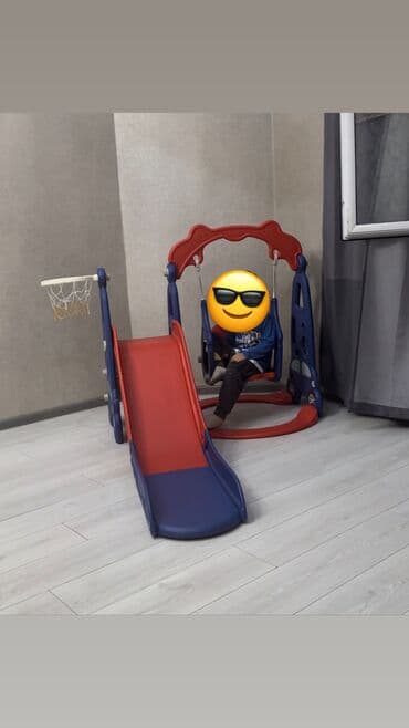 детская горка купить бишкек: Детская горка с качелей в идеальном состоянии, цена 5500 сом — 1