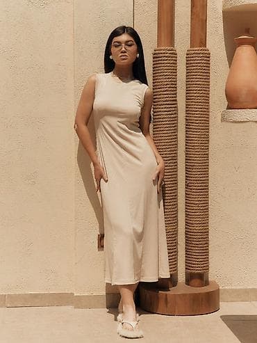 Личные вещи: Повседневное платье, Made in KG, Лето, Длинная модель, Трапеция, S, L, 2XL — 3