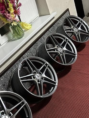 Унаа: Комплект из 4 легкосплавных дисков для Mercedes-Benz. Разноширокие — 6