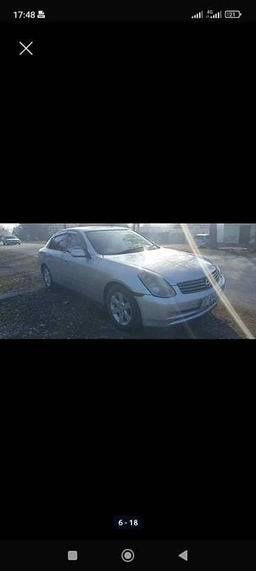 Infiniti G35: 2001 г., 2.5 л, Типтроник, Бензин, Седан — 2