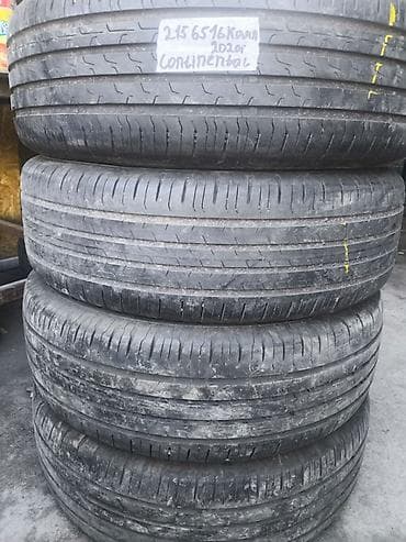 4100 r16: Шины 215 / 65 / R 16, Лето, Б/у, Комплект, Легковые, Continental — 1