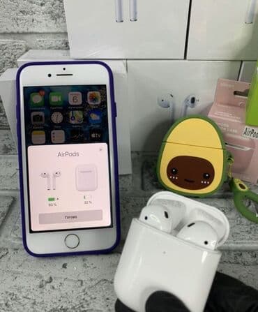 recrsi airpods: Вкладыши, Apple, Новый, Беспроводные (Bluetooth), Классические — 1