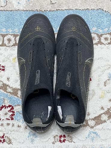 ботцы: Nike Mercurial Vapor 14, размер 42. - Цвет: чёрный с золотистыми — 2