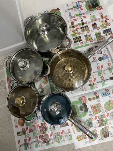 набор кастрюль bosch: Набор кастрюлей и сковородка из нержавеющей стали бренд BERGHOFF Made — 3