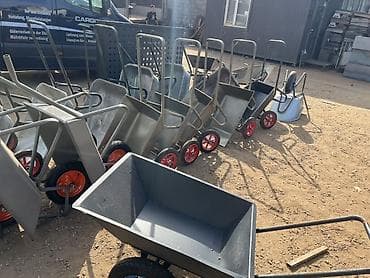 Все для дома и сада: Садово-строительная тачка и тележка, Стальная, Одноколесная — 4