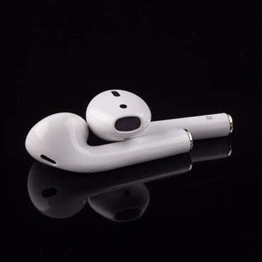 аирподсы оригинал: Каптагычтар, Apple, Жаңы, Электр зымсыз (Bluetooth), Классикалык — 3