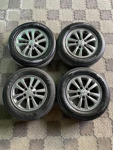 mitsubish: Литые Диски R 15 Hyundai, Комплект, отверстий - 5, Б/у — 1