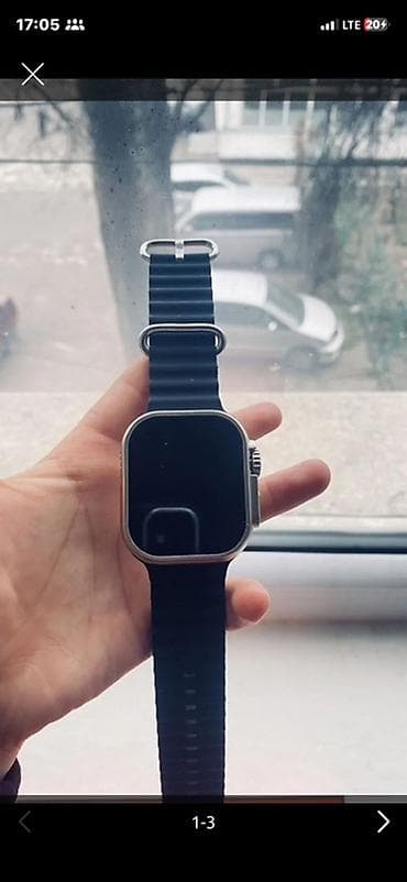 Смарт‑часы AMAX Ultra - Корпус прямоугольной формы с крупным