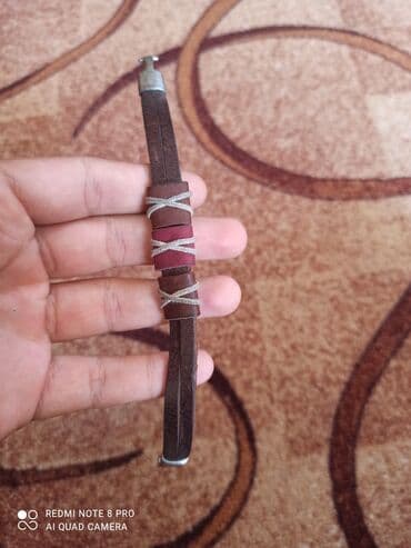 кожанный браслет: Браслеты. Почти новые,отличное состояние,кожанные все натуральная — 6