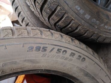 шипы для шины: Шины 285 / 50 / R 20, Зимняя шипованная, Б/у, Комплект, Внедорожные (АТ/МТ), Michelin — 2