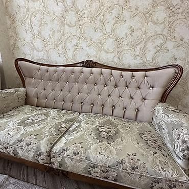 metta samurai: Комплект мягкой мебели, Б/у, цвет - Бежевый — 2