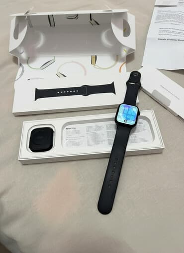 apple watch купить бишкек: Apple Watch (9 серия с прямоугольным экраном), цвет корпуса — темный — 2