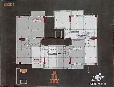 all group: 3 комнаты, 84 м², Элитка, 7 этаж, Готовая ПСО (под самоотделку) — 9