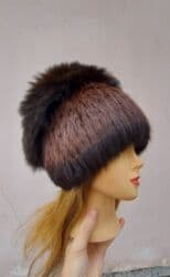 химар платок: Шапка женская, натуральный мех на вязаной основе. цвет градиент. Были — 1