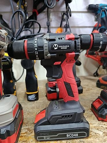 Инструменттер: Аккумуляторная бесщеточная дрель‑шуруповерт MASAKA BCD48 - Серия: LX — 1