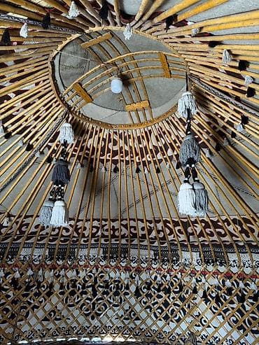 круглый ангар: Продажа юрты, Каркас Деревянный, 85 баш, Диаметр: 6.5 метров — 2