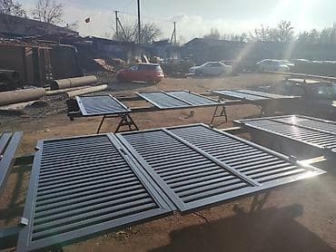 dewalt d2095: Металлические распашные ворота с жалюзийными ламелями - Полотна из — 1