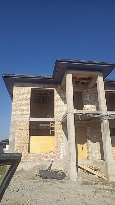 авангарт строй: Двухэтажный кирпичный дом в стадии строительства - Материал стен — 1