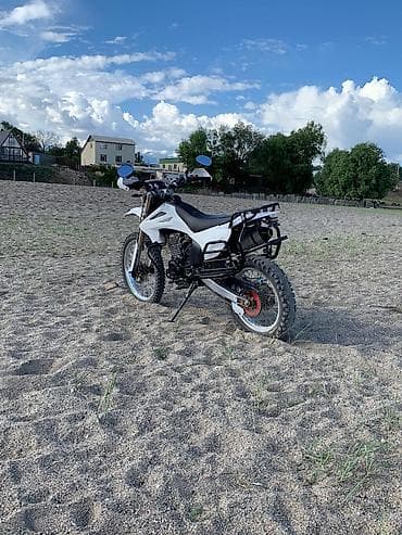 фикс цунами эсемес 100: Эндуро/двухподвесный мотоцикл класса dual-sport, белый цвет. Основные — 4