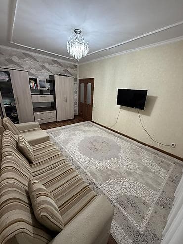 1 комната, 43 м², Тунгуч мкр 105 серия, 7 этаж, Евроремонт — 1