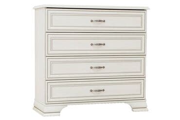 Комод 4Я (Tiffany 4S), коллекции Тиффани, Вудлайн Кремовый, Анрэкс