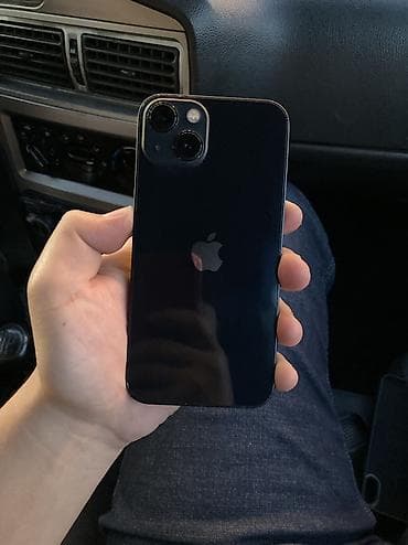 IPhone 13, Б/у, 128 ГБ, Синий, Защитное стекло, Чехол, 100 % — 1