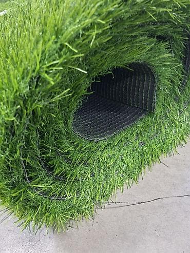 Строительные леса, стойки: Искусственная трава в рулонах - Покрытие рулонное, насыщенно‑зеленого — 2