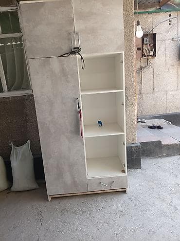 pettee bear: Шкаф-купе/гардероб с открытыми полками - Материал: ЛДСП с фактурой — 1