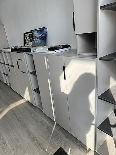 Тумбы и подставки: Офисный шкаф, цвет - Серый, ЛДСП — 1